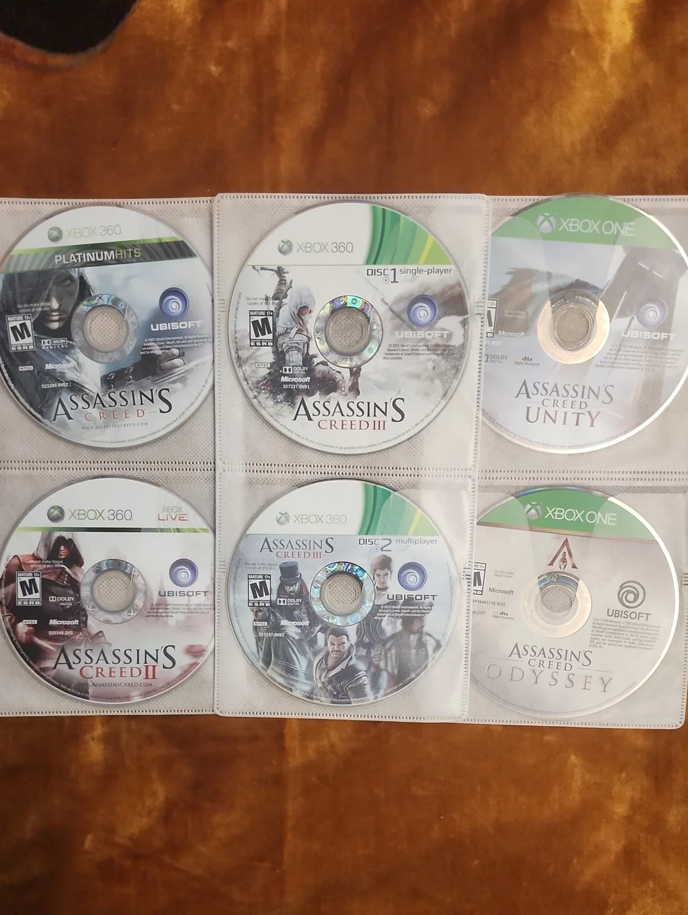 Xbox360/One Assassin's Creed Video Game Disc Collection